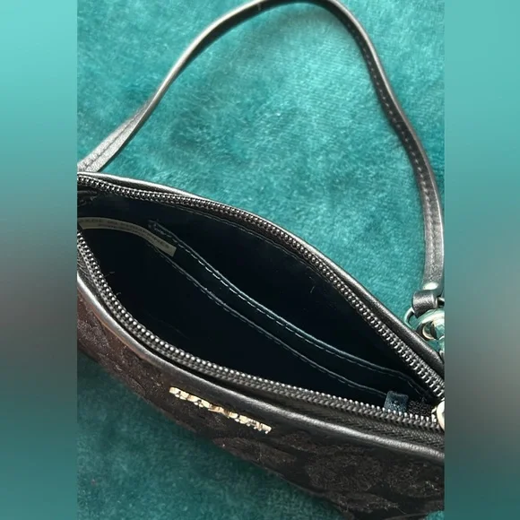 Coach Black Animal Print Wristlet - Picture 3 of 4